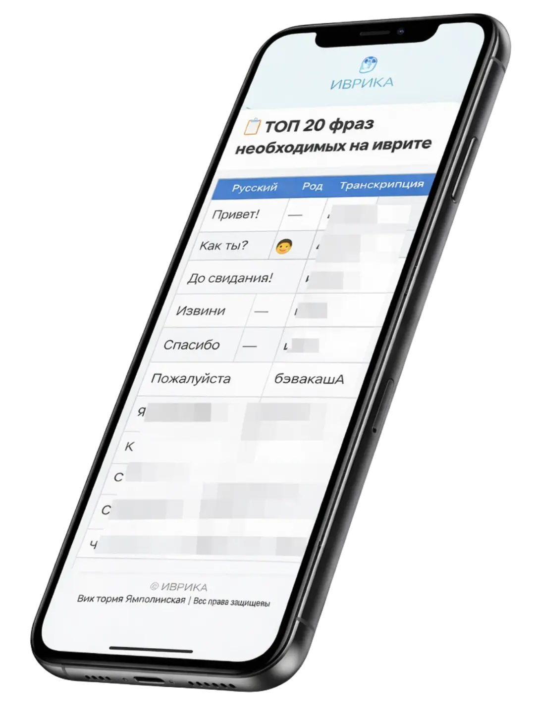 гайд в телефоне